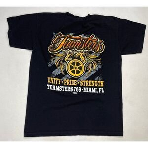 Teamster 769 Miami Florida Unity Pride Strength T-shirt Men Large Black